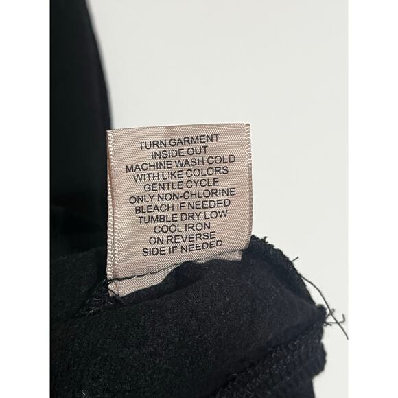 Philosophy Black Cozy Christmas Sweatshirt w/ Sequined Wine Glass with Santa Hat - Picture 7 of 7